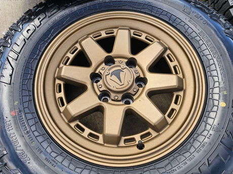 17" 4Runner Toyota Tacoma OEM BRONZE wheels rims FJ FALKEN WILDPEAK A/T4 NEW Texas Truck Tire