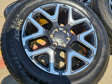 20" Dodge Ram 1500 OEM 94059 Laramie wheels rims 68583860AA 2024 2025 2026 NEW Texas Truck Tire