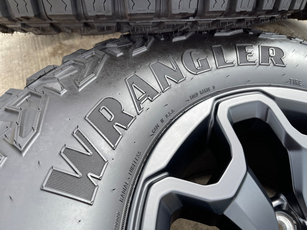 18" Dodge Ram 1500 TRX RHO Black OEM 66002 wheels rims TERRITORY A/T 35" NEW Texas Truck Tire