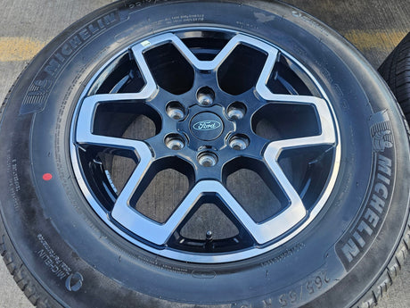 18" Ford Ranger wheels rims tires black 95213 tires 2024 2025 2026 NEW MICHELIN Texas Truck Tire
