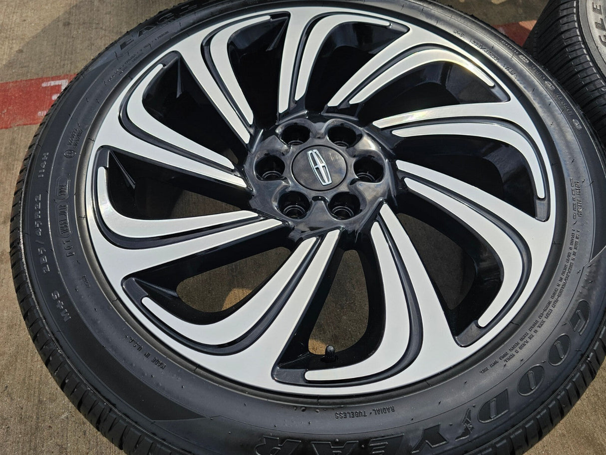 22" Lincoln Navigator OEM rims wheels 10497 Black Label 2023 2024 2025 2026 NEW Texas Truck Tire