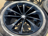 21" Bentley Bentayga OEM wheels rims black Mulliner Continental Flying Spur GT Texas Truck Tire
