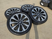 24" Cadillac Escalade PLATINUM OEM wheels rims V 2024 2025 2026 2027 NEW Texas Truck Tire