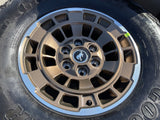 17" Ford Bronco HERITAGE Edition wheels rims BRONZE GOODYEAR 35" Texas Truck Tire