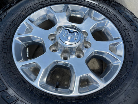 18" Ram 2500 3500 Laramie Power Wagon OEM wheels rims 2693 tires FALKEN A/T4 Texas Truck Tire