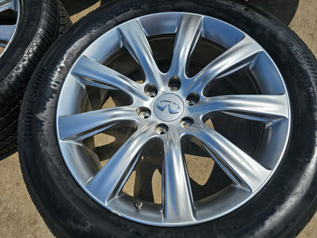 22" Infiniti QX80 QX56 Nissan Titan OEM wheels rims 73729 tires Texas Truck Tire