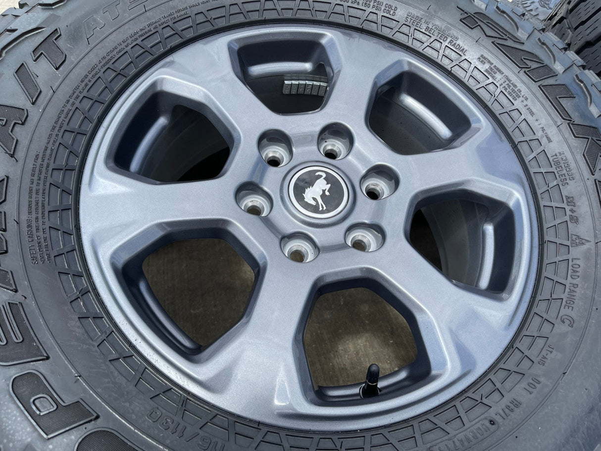 (5) 17" Ford Bronco Big Bend wheels rims 10384 OEM Ranger FALKEN A/T3 33" Texas Truck Tire