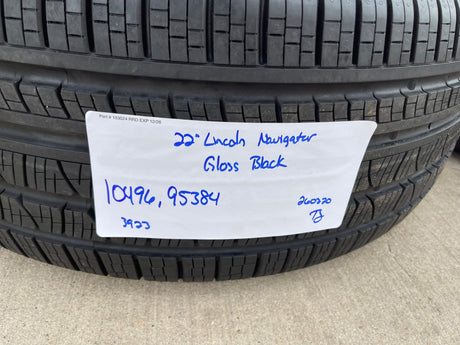 22" Lincoln Navigator OEM rims wheels Black Label 95384 10496 2022 2023 2025 NEW Texas Truck Tire