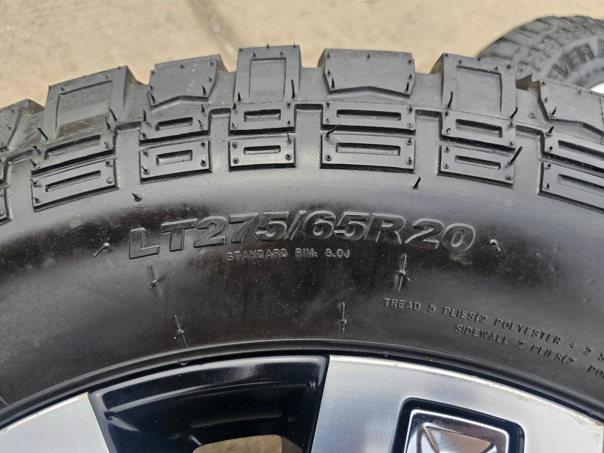 20" GMC Sierra DENALI 2500 3500 OEM wheels rims 5958 14138 Chevy KENDA A/T2 Texas Truck Tire