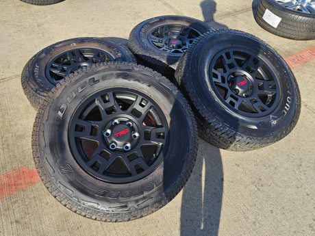 17" Toyota Tacoma 4Runner OEM wheels rims black 75167 TRD FJ DUELER A/T NEW Texas Truck Tire