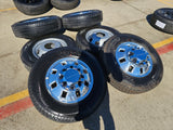 18" GMC Sierra 3500 DENALI Dually rims wheels OEM 14127 14129 8x210 MICHELIN NEW Texas Truck Tire