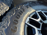 18" GMC Sierra AT4X Chevy Trail Boss 2500 OEM 14136 wheels rims GOODYEAR 35" Texas Truck Tire