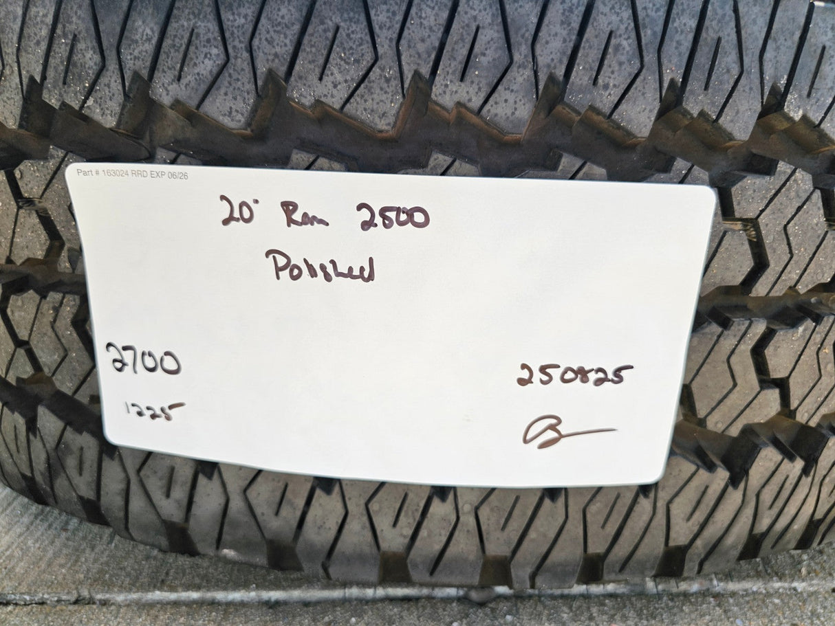 20" Dodge Ram 2500 3500 LARAMIE OEM 2700 wheels rims tires 2024 2025 2026 NEW Texas Truck Tire