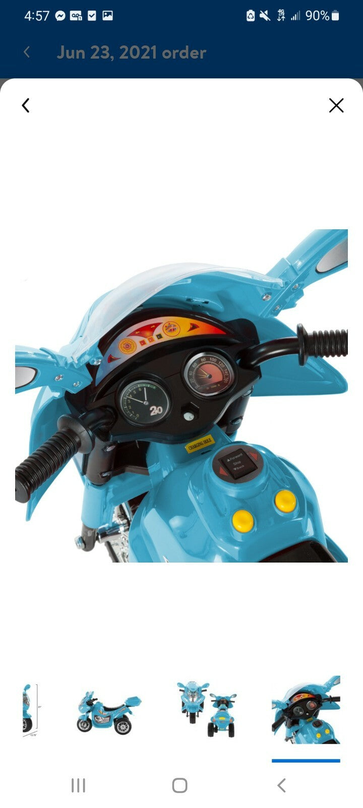 Electric Ride-On Tricycle Motorcycle Toy for Toddlers