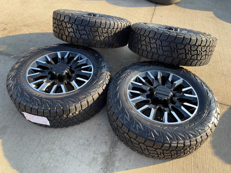 20" GMC Sierra Chevy Silverado 2500 3500 OEM Replica wheels rims NITRO 34" NEW Texas Truck Tire