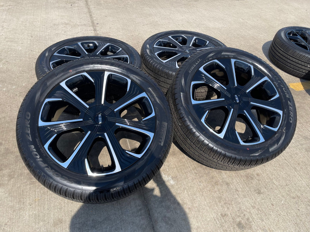 21" Lincoln Nautilus Black Label OEM 10563 rims wheels 2023 2024 2025 2026 NEW Texas Truck Tire