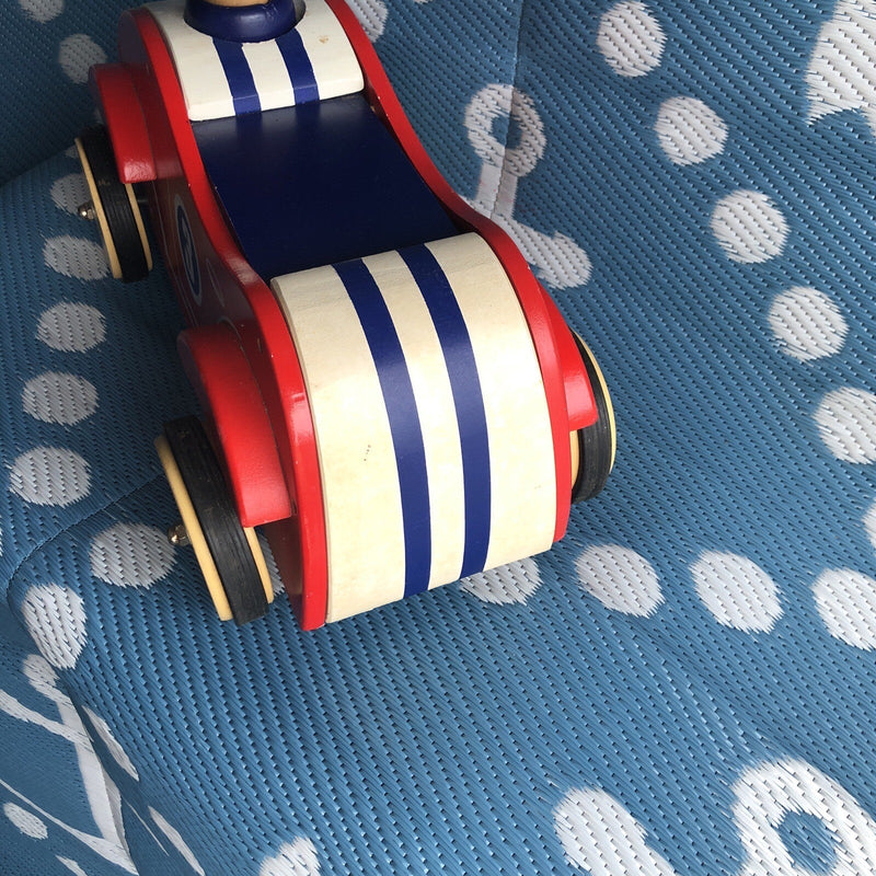 Wooden Classic Sport Ride-On Self-Push Car