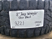 18" Jeep Wrangler Sahara OEM 9221 9255 wheels rims 2020 2021 2022 2023 2024 2025 Texas Truck Tire