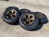 (5) 17" Jeep Wrangler Rubicon OEM 96226 wheels rims Gladiator BRONZE 2026 NEW Texas Truck Tire