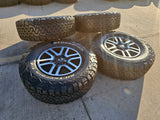 (4) 17" INEOS Grenadier OEM black wheels rims 8775 tires 2024 2025 2026 NEW BFG Texas Truck Tire