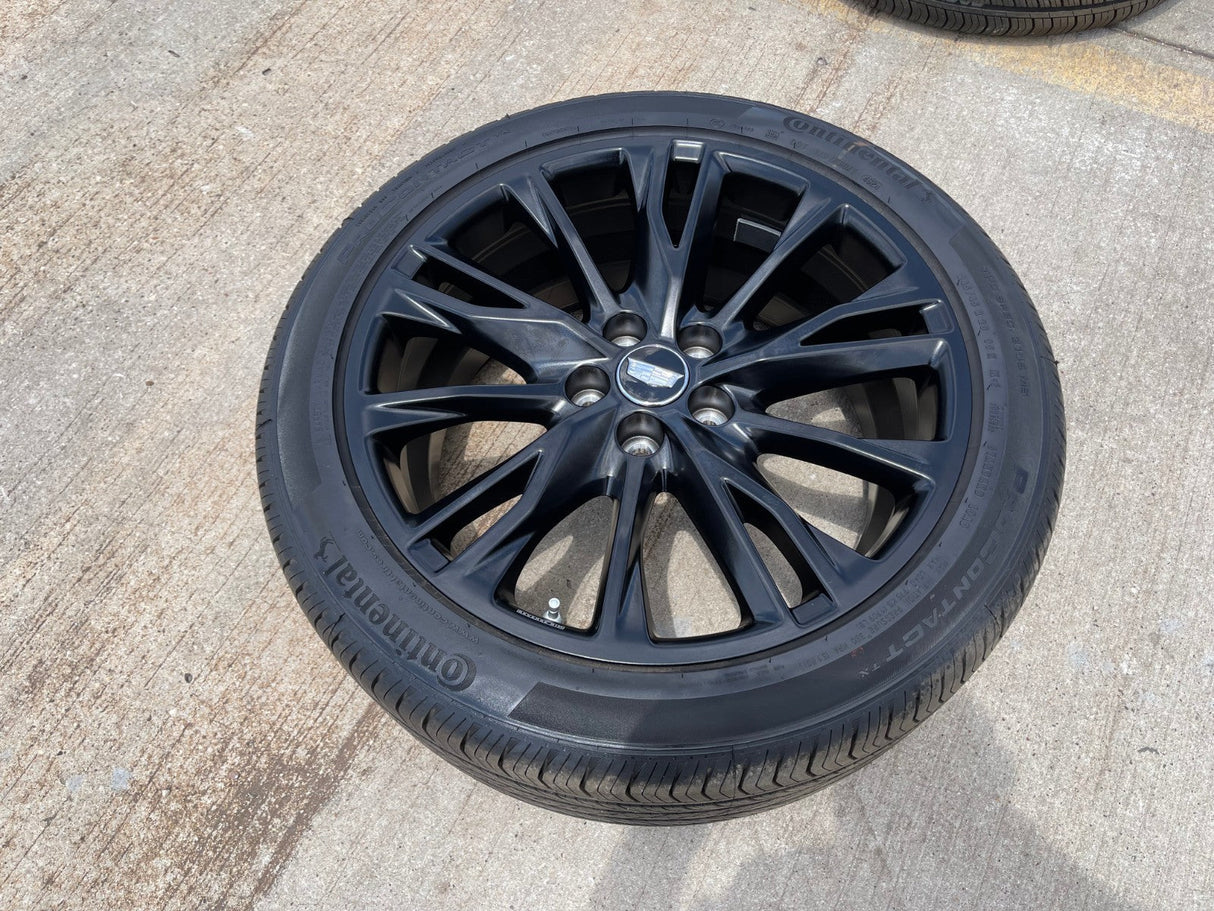 20" Cadillac XT4 OEM black wheel rim tire 2023 2024 2025 2026 NEW Texas Truck Tire