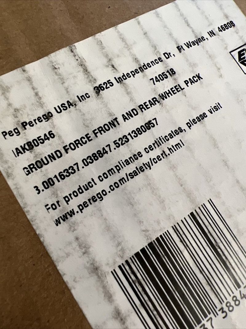 Upgrade Your Ride with the Peg Perego Ground Force Ground Loader Wheel Pack in Black