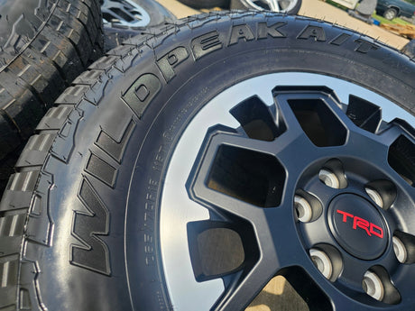 18" Toyota Tacoma 4Runner TRD OEM wheels rims 94199 A/T NEW 2025 2026 Texas Truck Tire