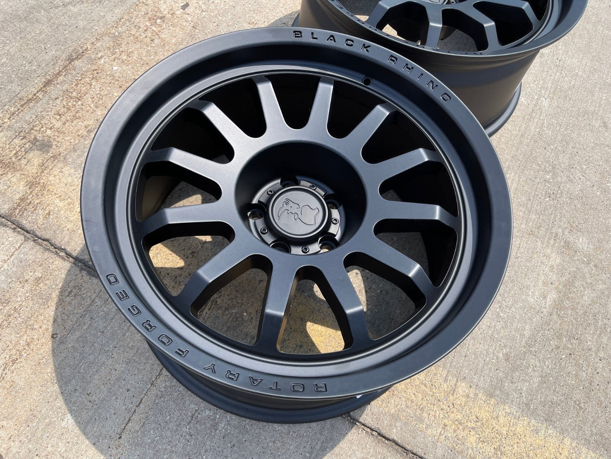 (1) 20" 20x9.5 Black Rhino Rapid RF Jeep Wrangler Gladiator wheel rim NEW Texas Truck Tire
