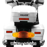 Kids Electric Police Motorbike Ride-On Toy for Boys and Girls - 12v Motorized Motorcycle Car