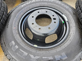 17" Dodge Ram 3500 Dually Laramie 8x200 wheels rims 2703 2704 OEM 2024 2025 Texas Truck Tire