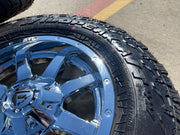 18x9 18" Fuel Maverick D536 Chevy Silverado F-150 RAM wheels rims 6x139 6x135 Texas Truck Tire