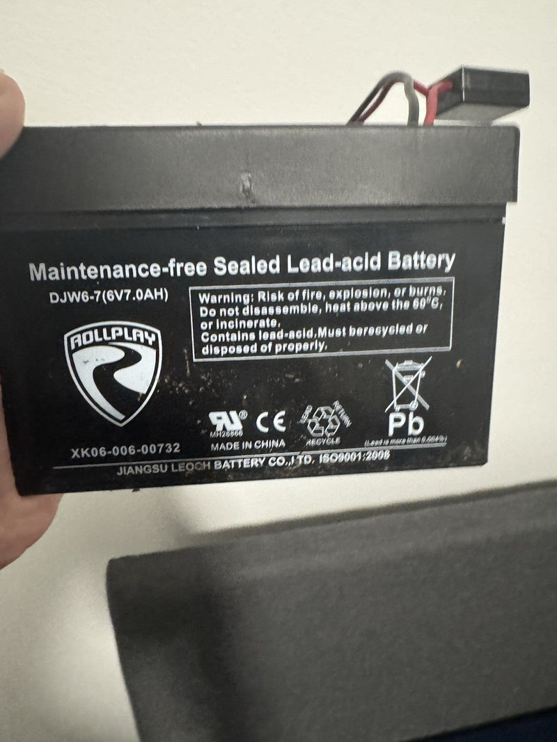 6V7AH Rechargeable Battery for Rollplay Mustang Ride-On Vehicle