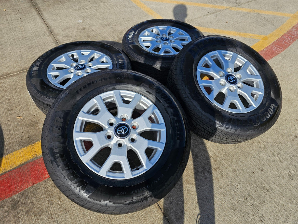 17" Toyota Tacoma 4Runner TRD OEM 94254 10637 wheels rims 2025 2026 GOODYEAR Texas Truck Tire
