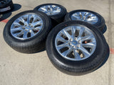 20" Chevy Tahoe Silverado LTZ 5920 OEM wheels rims Yukon HANKOOK A/T2 NEW Texas Truck Tire
