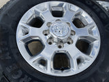 18" Ram 2500 3500 Laramie Power Wagon OEM wheels rims 2693 tires FIRESTONE A/T2 Texas Truck Tire