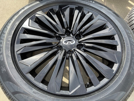 22" Infiniti QX80 QX56 Nissan Titan Armada OEM 94236 wheels rims 2025 2026 NEW Texas Truck Tire