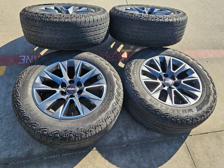 20" Chevy Tahoe Silverado OEM 5919 wheels rims GMC Yukon tires GOODYEAR Texas Truck Tire