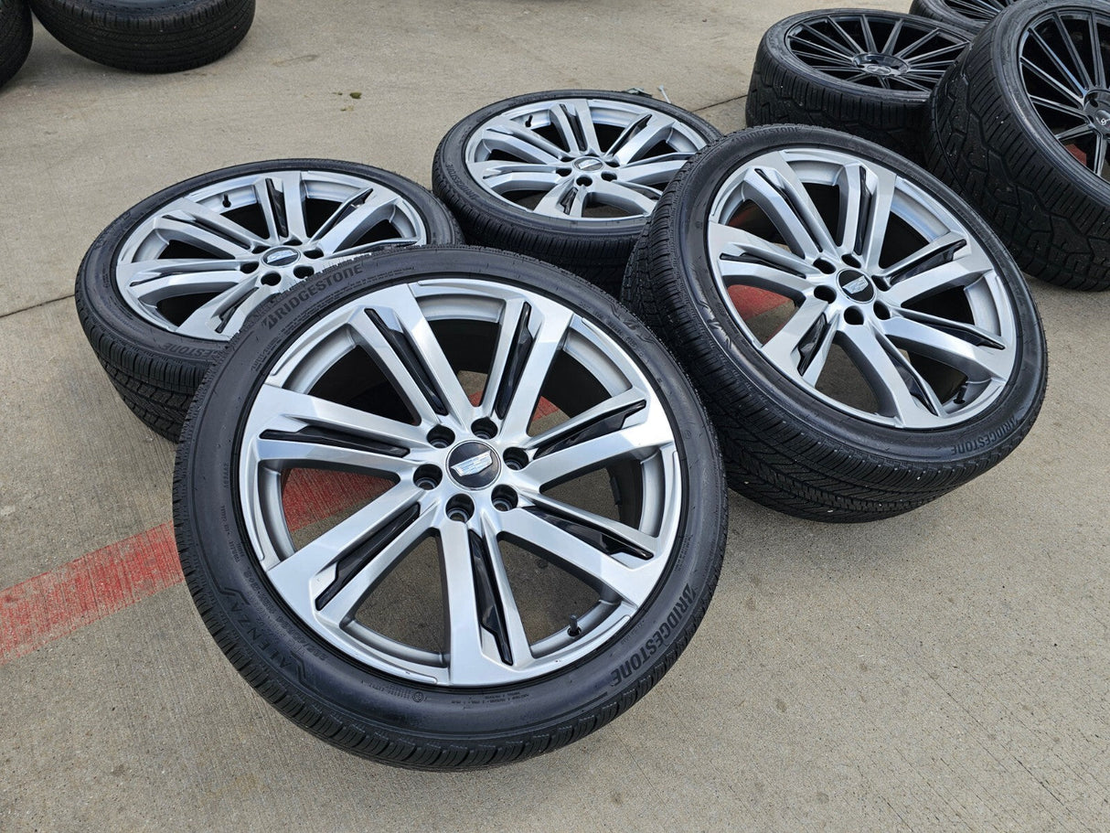 (1) 24" Cadillac Escalade V Platinum OEM wheel rim tire spare 2024 2025 2026 NEW Texas Truck Tire