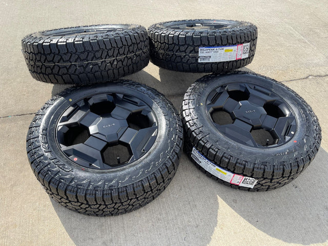 17" Kia Sorento X-PRO OEM wheels rims Telluride Sedona 2025 2026 NEW FALKEN A/T4 Texas Truck Tire