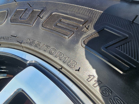 18" Ford Bronco wheels rims black 10389 Ranger tires 2023 2024 2025 2026 NEW A/T Texas Truck Tire