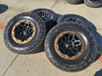 18" Dodge Ram 1500 TRX Beadlock OEM bronze RHO wheels rims 2735 tires NEW 35" Texas Truck Tire