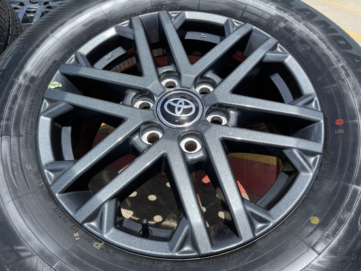 18" Toyota Tundra TRD OEM wheels rims 75281 Sequoia LX600 2025 2026 NEW Texas Truck Tire
