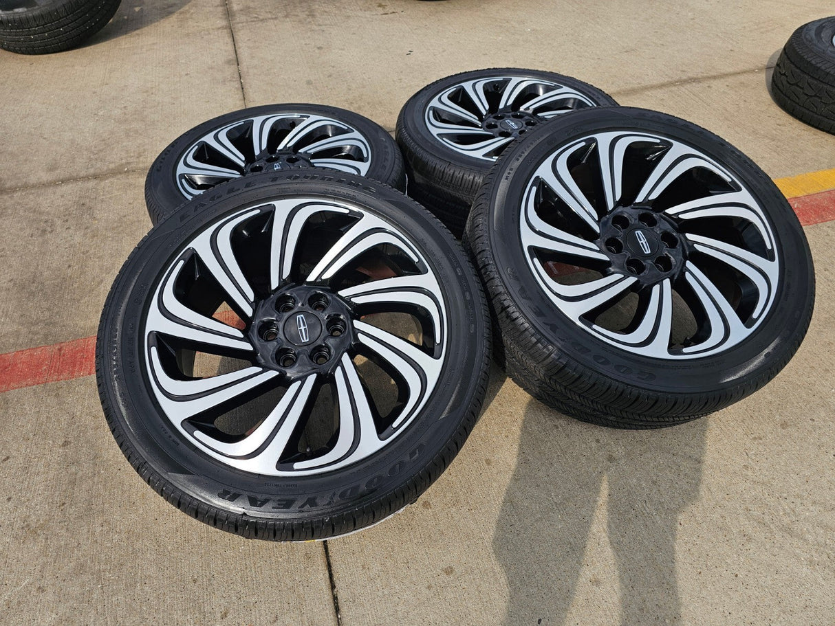 22" Lincoln Navigator OEM rims wheels 10497 Black Label 2023 2024 2025 2026 NEW Texas Truck Tire