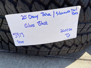 20" Chevy Silverado Tahoe Suburban ZR2 OEM 5913 wheels rims BRIDGESTONE A/T NEW Texas Truck Tire
