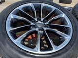22" Jeep Grand Wagoneer OEM 9298 Obsidian rims wheels RAM 1500 2023 2024 2025 Texas Truck Tire