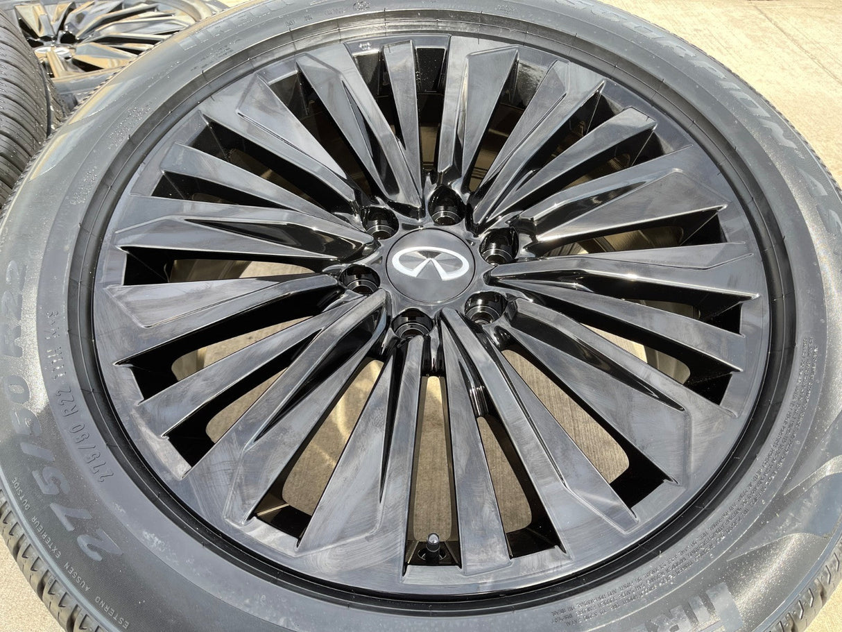 22" Infiniti QX80 QX56 Nissan Titan Armada OEM 94236 wheels rims 2025 2026 NEW Texas Truck Tire