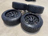 22x12 XTREME FORCE XF- 8 Chevy Silverado Ford F-150 RAM wheels rims 6x139 6x135 Texas Truck Tire
