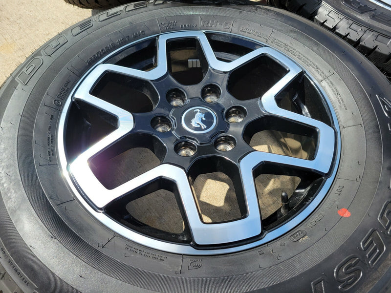 18" Ford Bronco wheels rims tires black 95213 Ranger 2023 2024 2025 2026 NEW Texas Truck Tire
