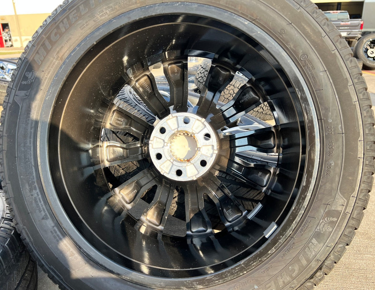 22" Chevy Tahoe Silverado Suburban OEM wheels rims NEW MICHELIN 2025 2026 Texas Truck Tire