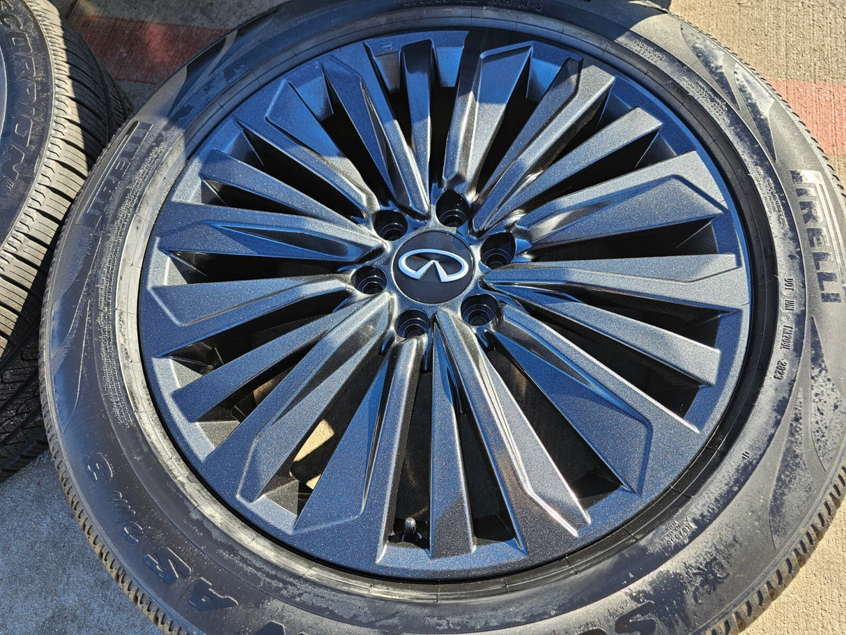 22" Infiniti QX80 QX56 Nissan Titan Armada OEM 94236 wheels rims 2025 2026 NEW Texas Truck Tire